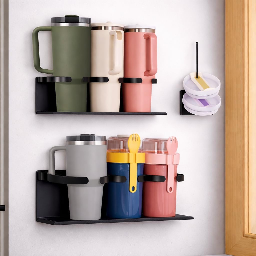 Fiber Steel Magnetic Stanley Cup Holder for Fridge