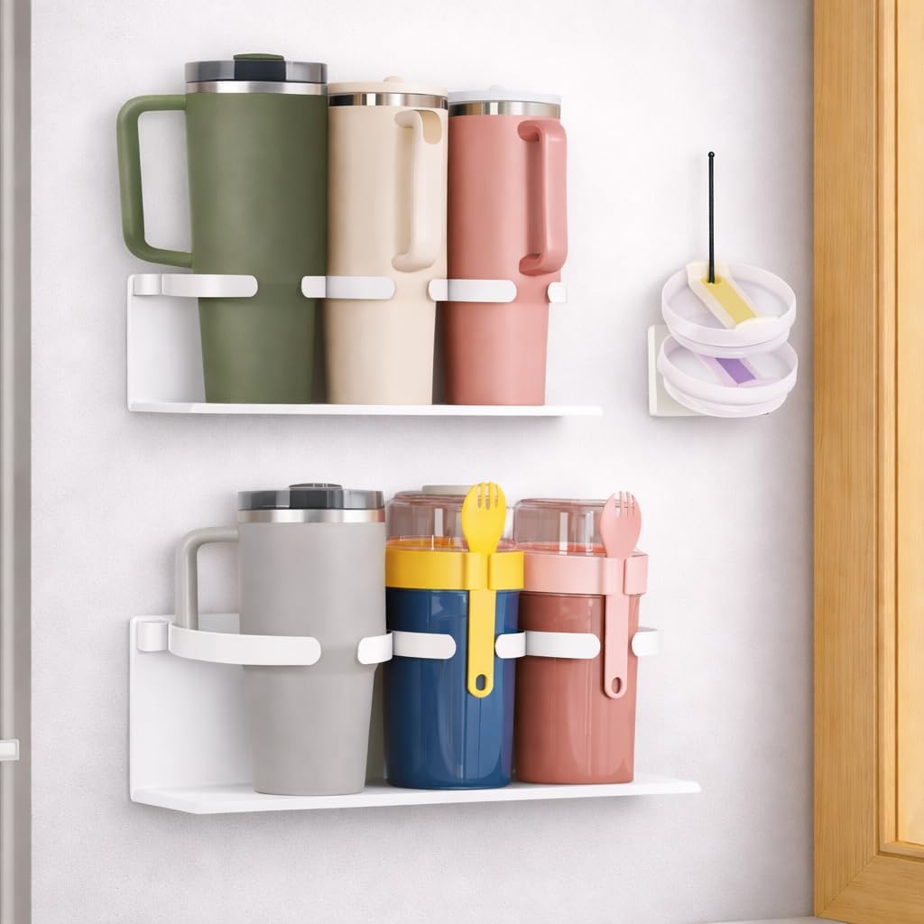 Fiber Steel Magnetic Stanley Cup Holder for Fridge