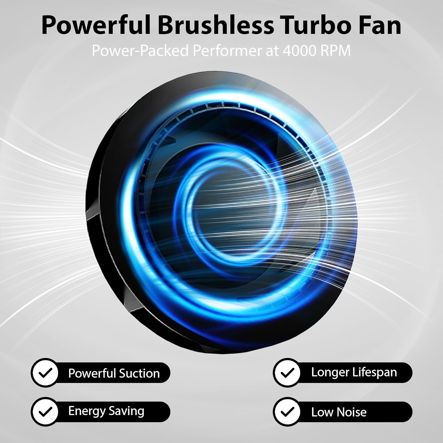 Nail Dust Collector With 8000 RPM Suction Power