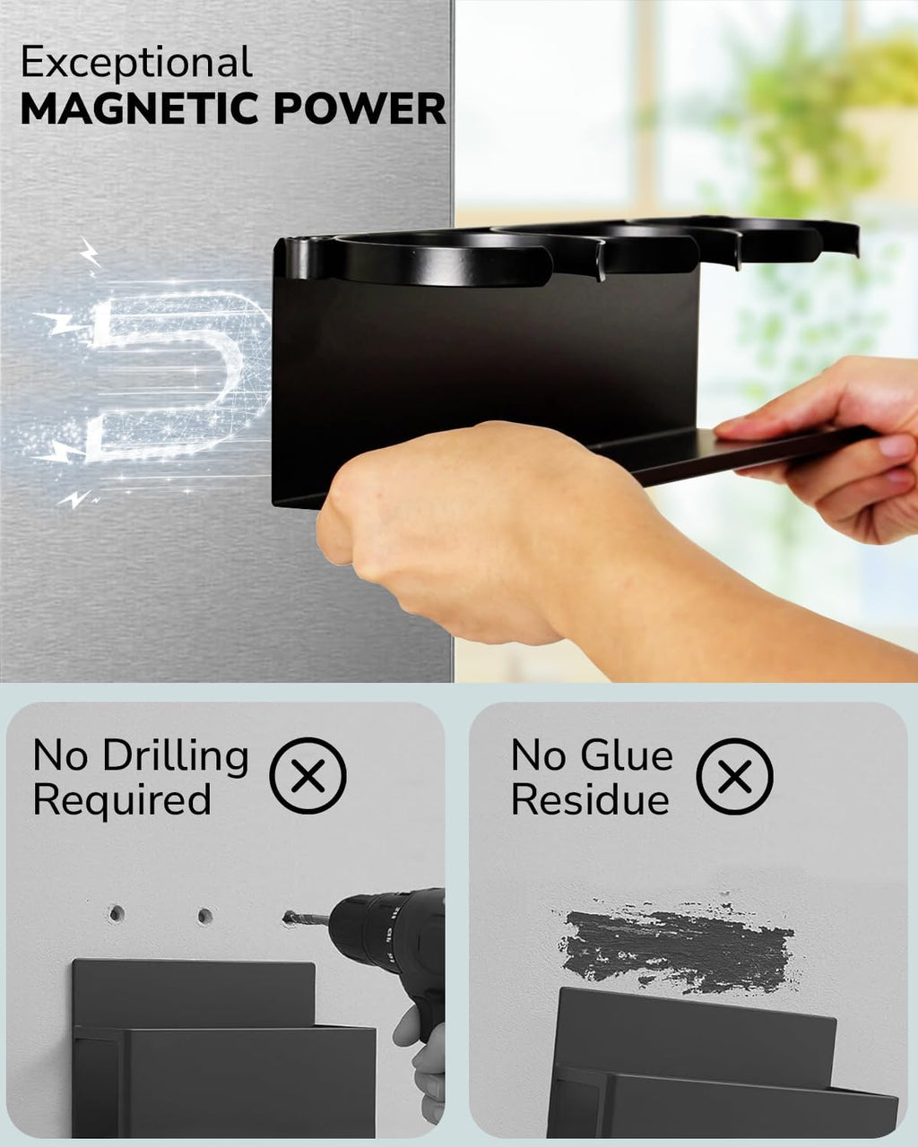 Fiber Steel Magnetic Stanley Cup Holder for Fridge